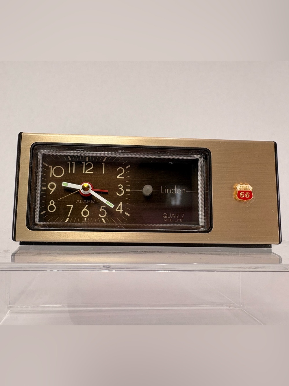 Vintage Linden Phillips 66 Quartz Alarm Clock Nite Lite – Made in Japan